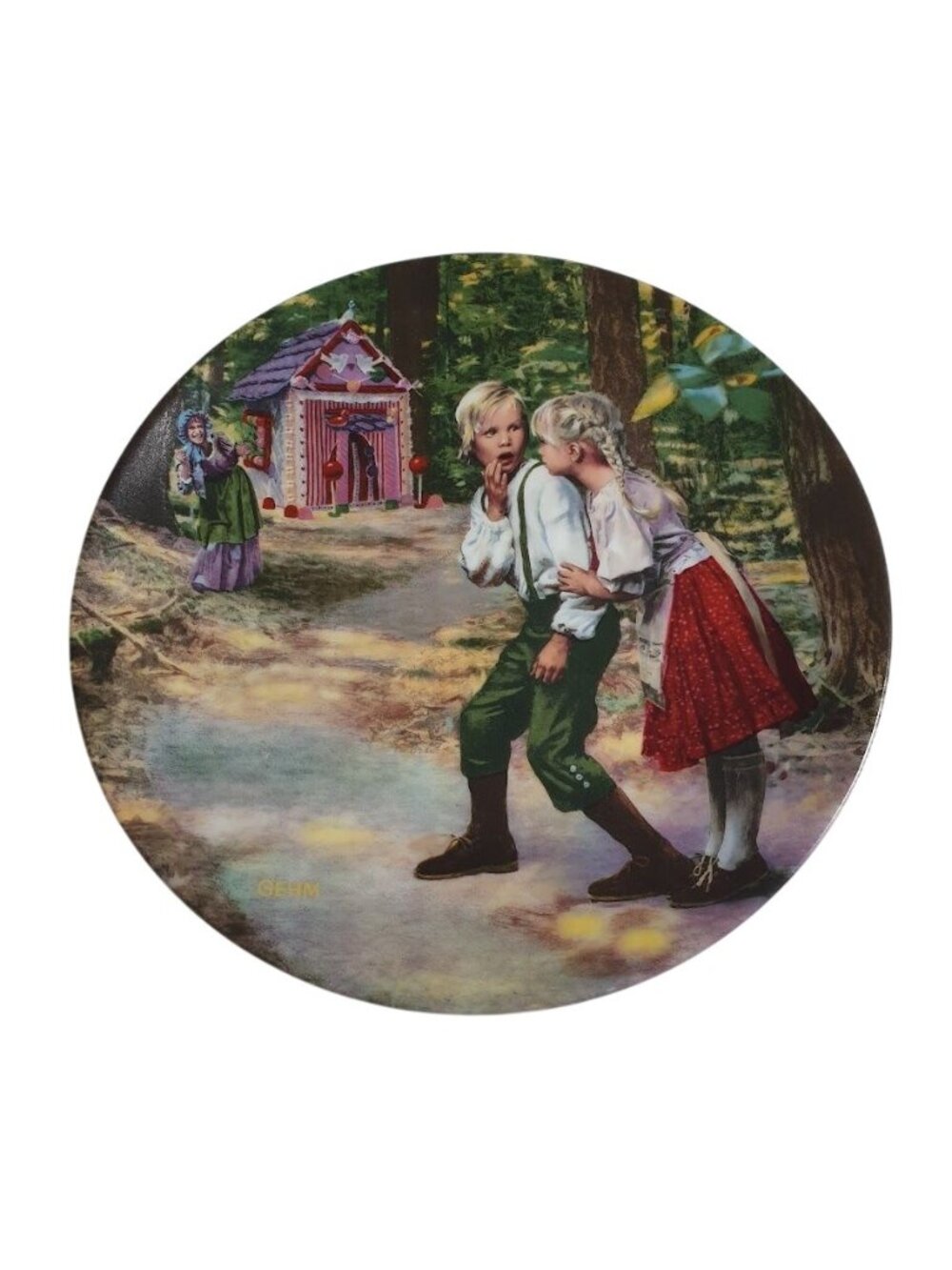 Hansel Gretel Konigszelt Bavaria Plate Charles Gehm Limited Edition German Gift